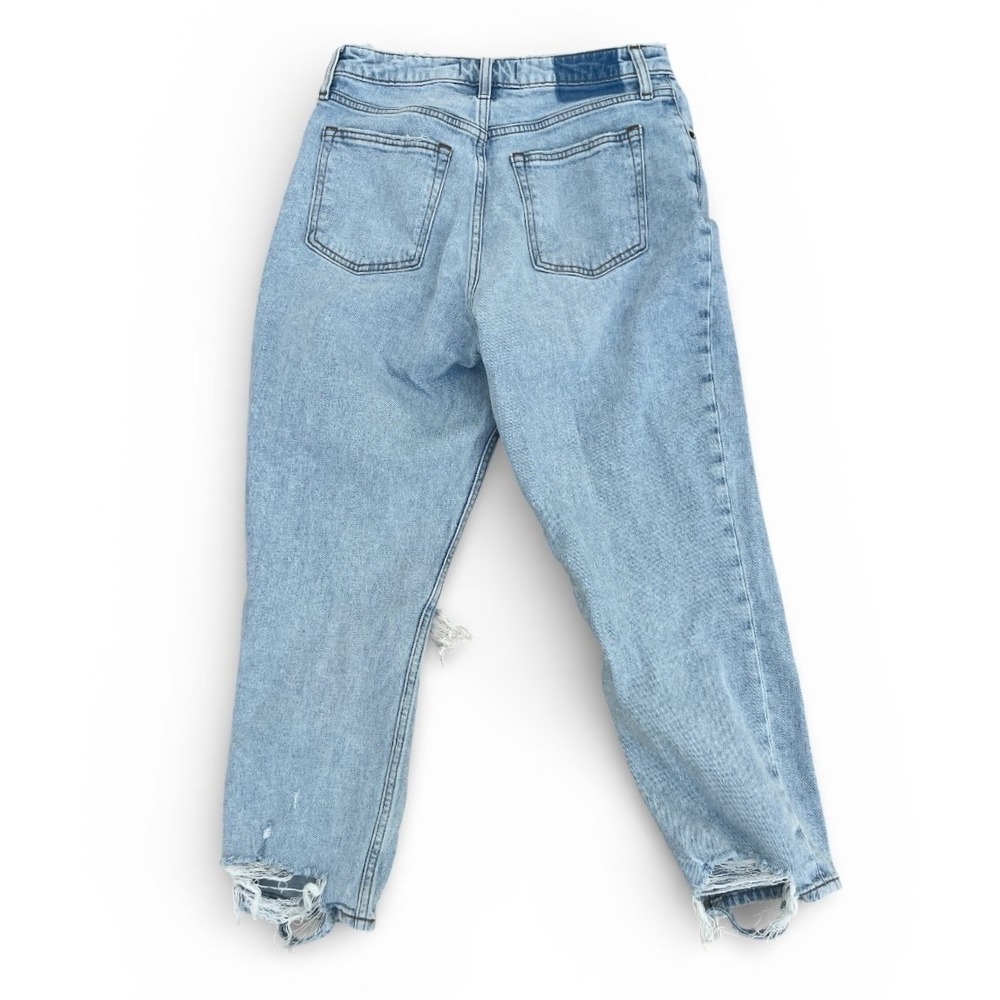 Abercrombie & Fitch Curve Love The Mom High Rise Light Wash Jean 27/4S - Picture 3 of 4